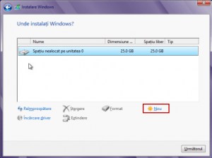 Instalare Windows 8 in romana