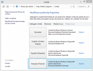 limba, tastatura windows 8