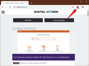 Butonul LastPass din Google Chrome