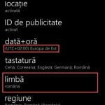 Windows Phone, Windows 10 Mobile, schimba, limba, afisare