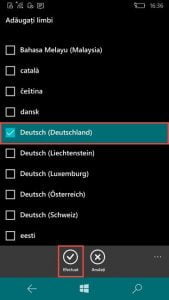 Windows Phone, Windows 10 Mobile, schimba, limba, afisare