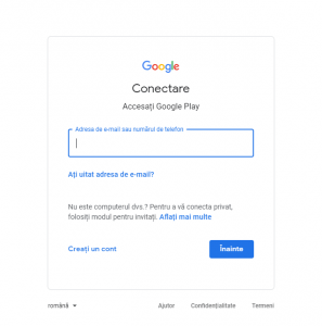 Conectează-te cu un cont Google