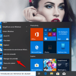Scurtătura pentru Managerul de activități din Meniul Start