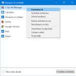 Comută între programele deschise din vizualizarea compactă