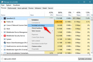 Închiderea unei aplicații care are prea mult trafic pe internet