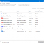 Fila Pornire în Managerului de activități din Windows 10