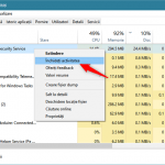 Închiderea unei aplicații care folosea prea mult unitatea de stocare