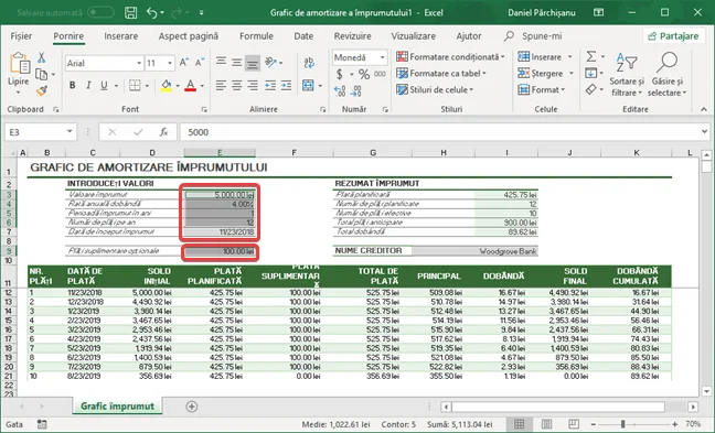 Foaie de calcul cu selectare doar de numere în Microsoft Excel
