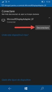 Windows 10 Mobile, proiecteaza, imagine, ecran, wireless, Miracast