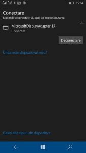 Windows 10 Mobile, proiecteaza, imagine, ecran, wireless, Miracast