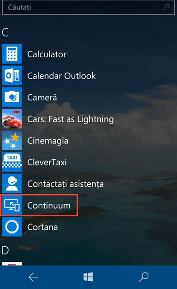 Windows 10 Mobile, proiecteaza, imagine, ecran, wireless, Miracast