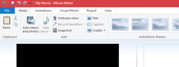 Cum îndepărtezi benzile negre ale unui film, cu Windows Movie Maker