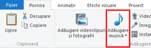Windows, Movie Maker, adauga, muzica, filme