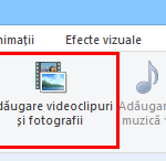 Windows, Movie Maker, import, fotografii, videoclipuri