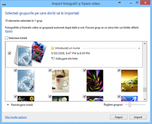 Windows, Movie Maker, import, fotografii, videoclipuri