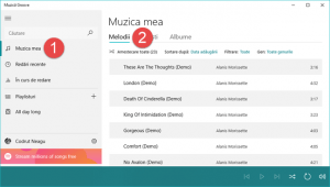 Windows 10, Muzica, Groove