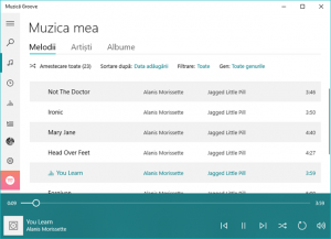 Windows 10, Muzica, Groove