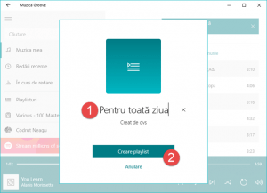 Windows 10, Muzica, Groove