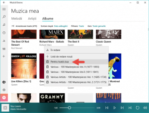 Windows 10, Muzica, Groove