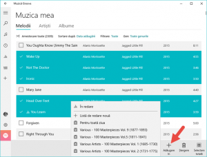 Windows 10, Muzica, Groove