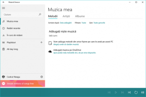 Windows 10, Muzica, Groove