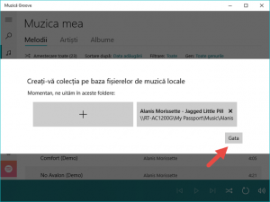 Windows 10, Muzica, Groove