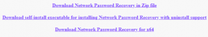 Network Password Recovery, parole, Windows