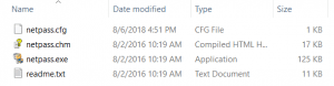 Network Password Recovery, parole, Windows