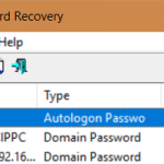 Network Password Recovery, parole, Windows
