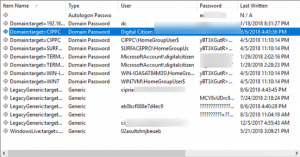 Network Password Recovery, parole, Windows