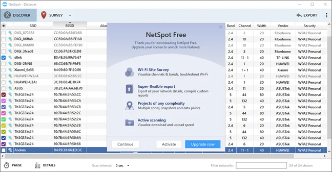 NetSpot, Windows