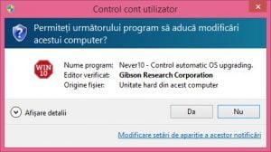 Never10, blocheaza, upgrade, actualizarea, Windows 10, mesaje, reclame