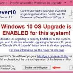 Never10, blocheaza, upgrade, actualizarea, Windows 10, mesaje, reclame