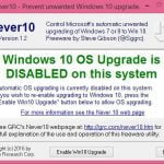 Never10, blocheaza, upgrade, actualizarea, Windows 10, mesaje, reclame