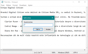 Funcția Salt la din Notepad