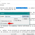 Setarea Cu încadrare din Notepad pentru Windows 10