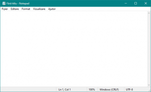 Notepad în Windows 10