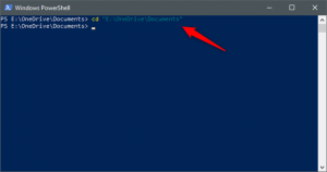 Utilizarea Powershell pentru a ajunge la un anumit folder