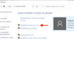 Apasă pe Modificați numele de cont