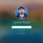 Ecranul de conectare din Windows 10
