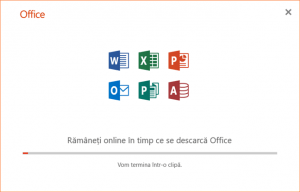 Rularea aplicației de instalare pentru Office 365 pe 64 de biți