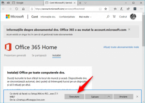 Descărcarea Office 365 pe 64 de biți