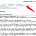 Cum vezi dacă ai versiunea de Office 365 pe 64 de biți