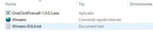 OneClickFirewall, Windows Firewall, Paravanul de protectie Windows, reguli, blocheaza