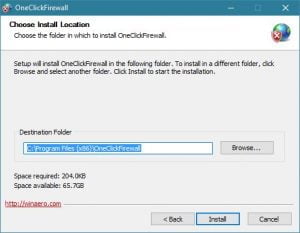 OneClickFirewall, Windows Firewall, Paravanul de protectie Windows, reguli, blocheaza