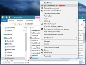 OneClickFirewall, Windows Firewall, Paravanul de protectie Windows, reguli, blocheaza