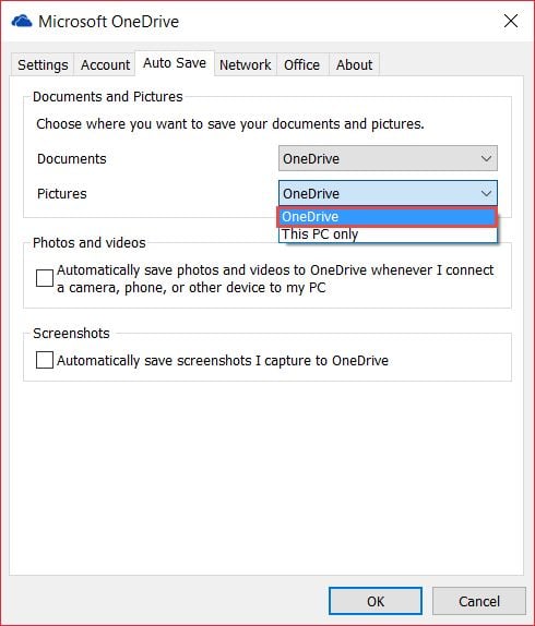OneDrive, aplicatie, Windows 10, Windows 10 Mobile