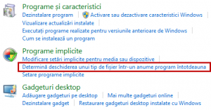 programe implicite, default, asociere, tip fisier