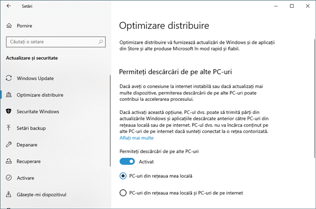 Windows 10 folosește peer-to-peer pentru a optimiza distribuirea de actualizări