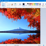 Lipește o imagine în Paint